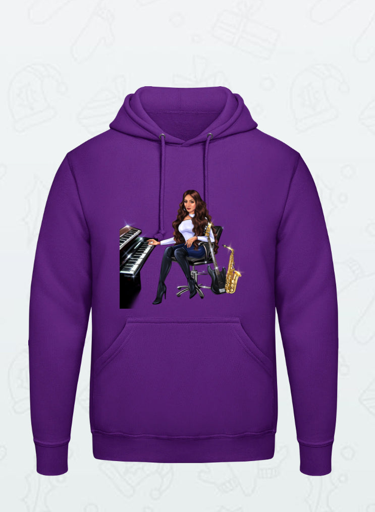 Bundle: 2 Hoodies (pink, lila) - Musiker Merchandise Shop