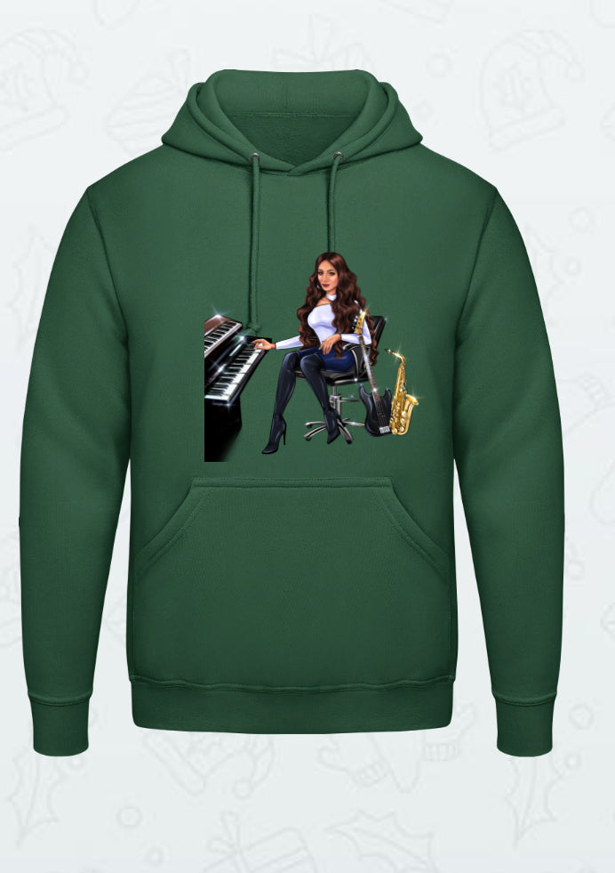 Bundle: 2 Hoodies (grün, dunkelgrün) - Musiker Merchandise Shop