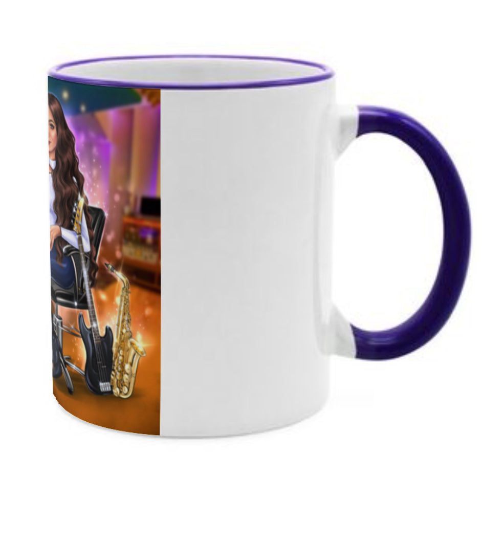 Tasse in lila für Musiker- Musiker Merchandise Shop