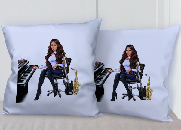 Kissen in blau für Musiker - Musiker Merchandise Shop