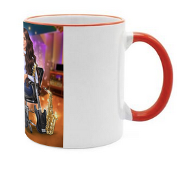 Tasse in orange für Musiker - Musiker Merchandise Shop