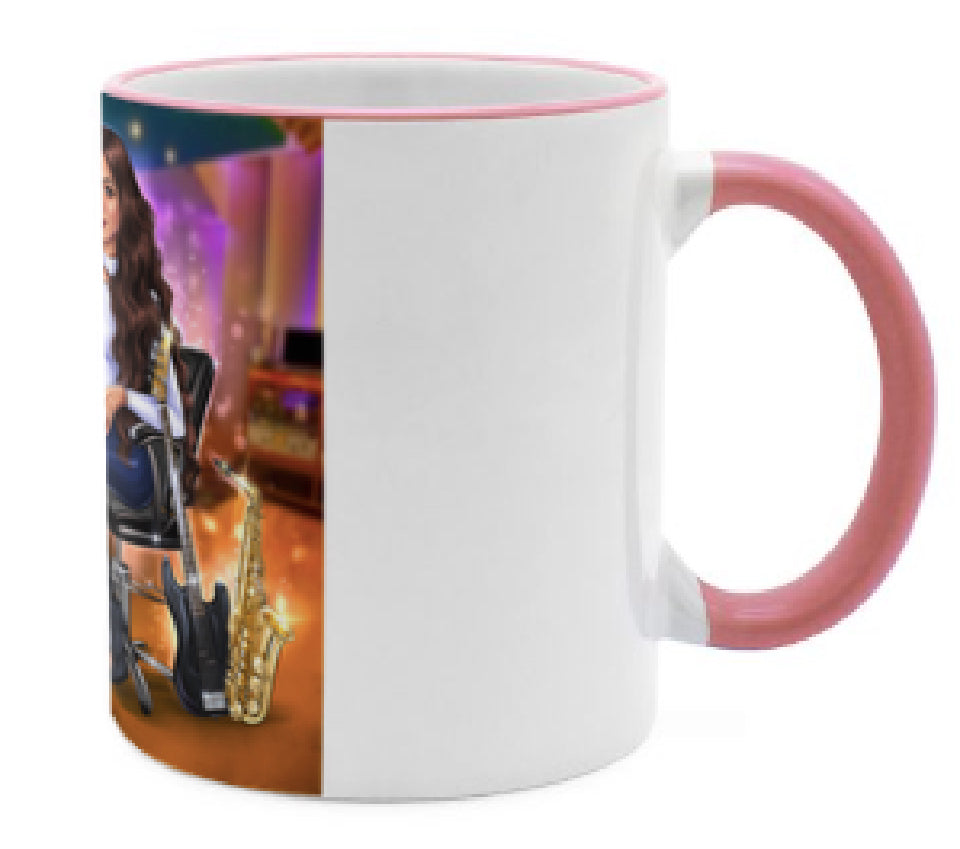 Musiker Tasse Tonstudio in rosa - Musiker Merchandise Shop