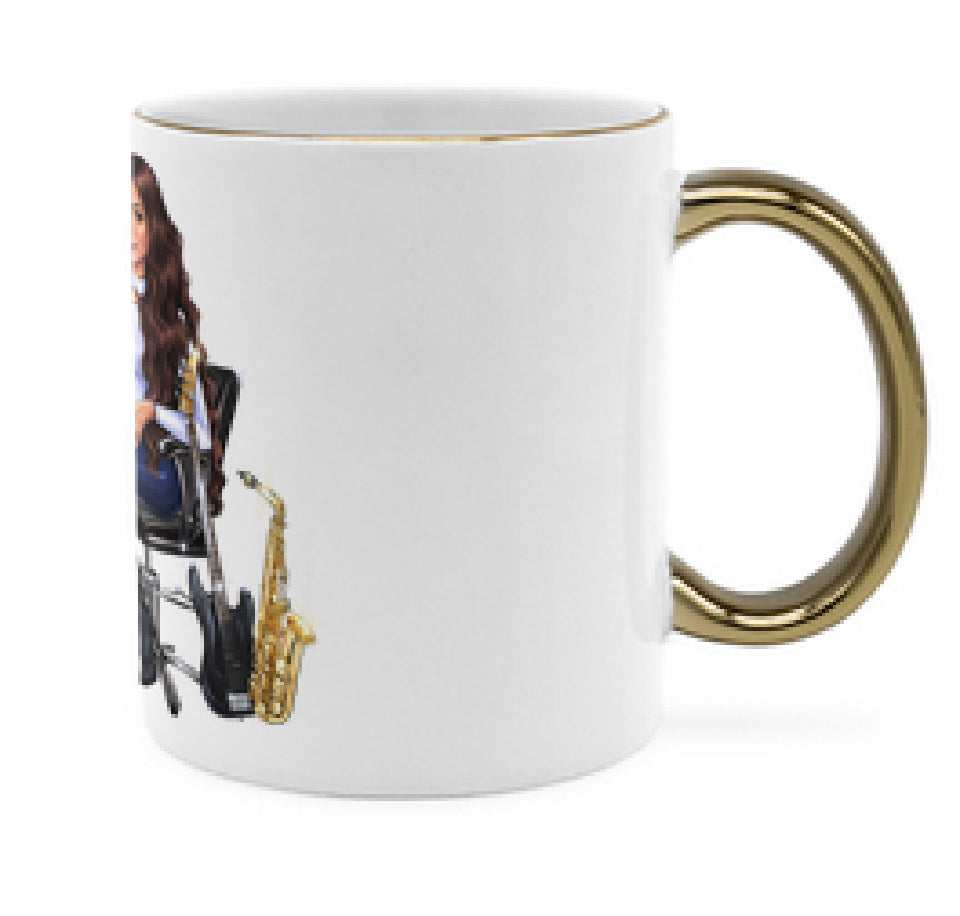 Tasse in gold für Musiker - Musiker Merchandise Shop