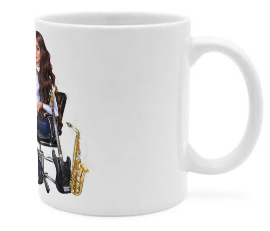 Tasse in weiß für Musiker - Musiker Merchandise Shop