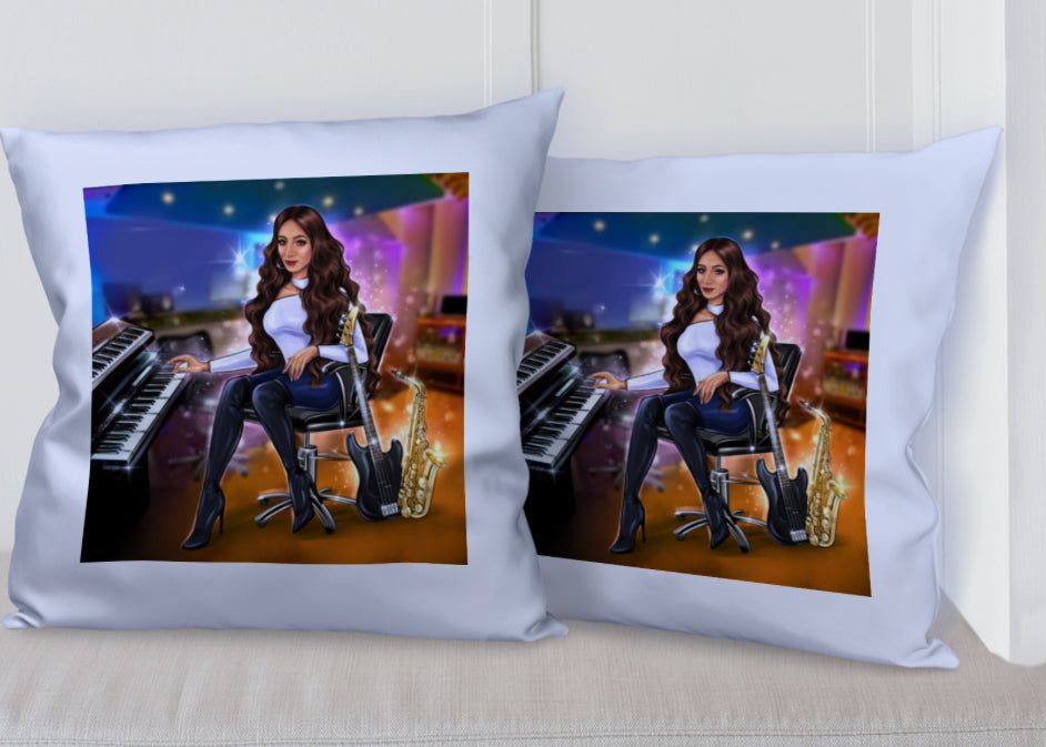 Kissen in blau für Musiker - Musiker Merchandise Shop