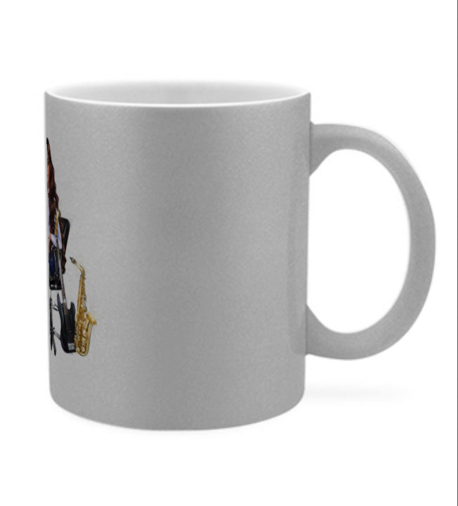 Tasse in silber für Musiker - Musiker Merchandise Shop