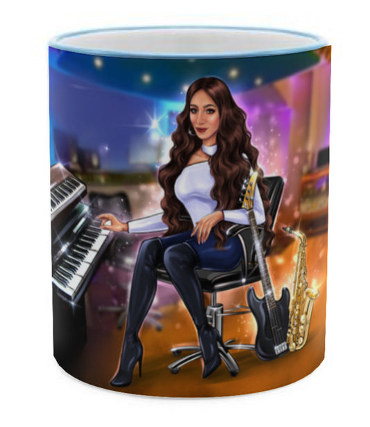 Tasse (blau) - Musiker Merchandise Shop