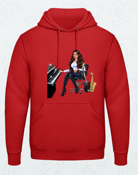 Bundle: 2 Hoodies (rot, lila) - Musiker Merchandise Shop