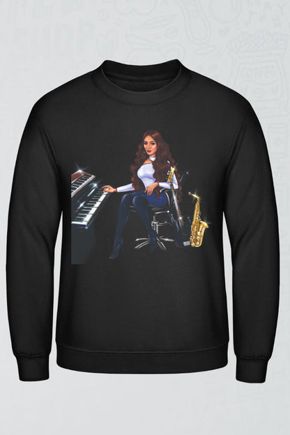 Bundle: Pullover (schwarz) & Hoodie (lila) - Musiker Merchandise Shop