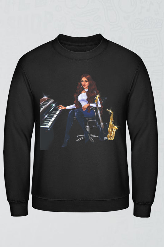 Bundle: Pullover (schwarz) & Hoodie (lila) - Musiker Merchandise Shop