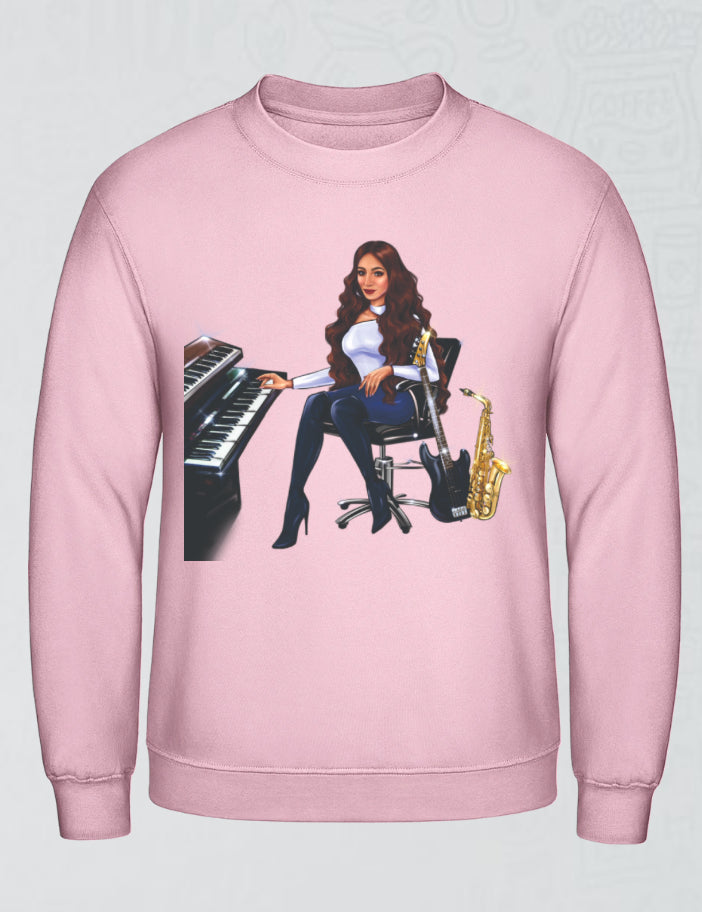 Bundle: Pullover (rosa) & Hoodie (rosa) - Musiker Merchandise Shop