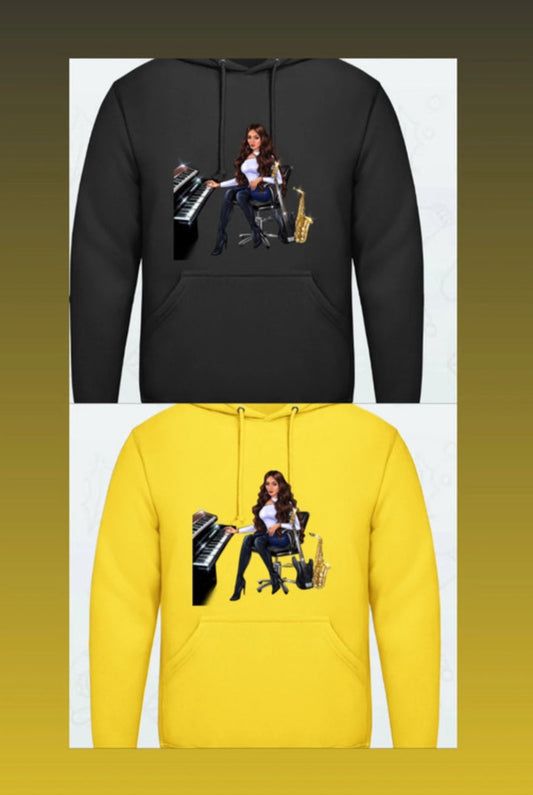 Bundle: 2 Hoodies (gelb, schwarz) - Musiker Merchandise Shop