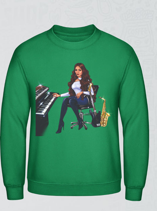 Bundle: Pullover (grün) & Hoodie (grün) - Musiker Merchandise Shop
