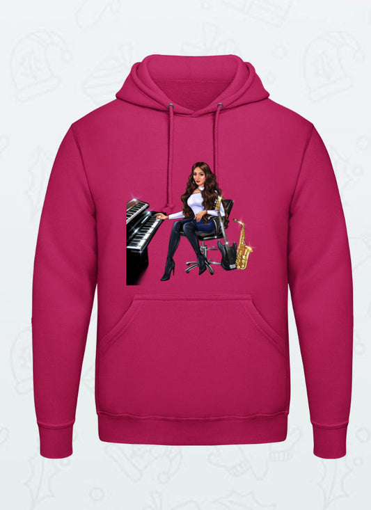 Bundle: 2 Hoodies (hellblau, pink) - Musiker Merchandise Shop
