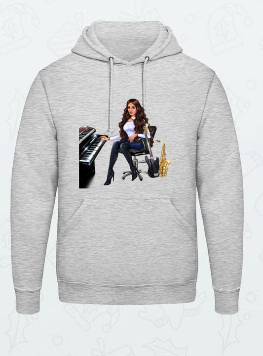 Bundle: 2 Hoodies (grau, burgunderrot) - Musiker Merchandise Shop