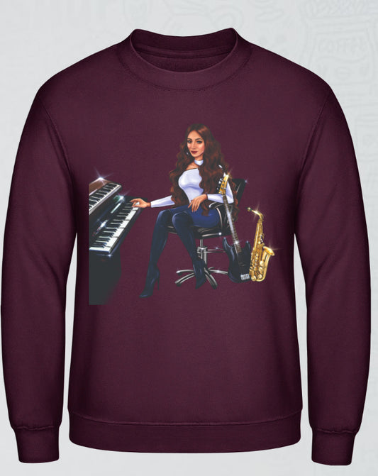 Bundle: Thermobecher & Pullover (burgunderrot) - Musiker Merchandise Shop