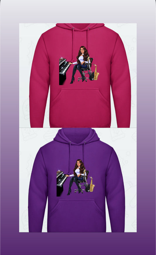 Bundle: 2 Hoodies (pink, lila) - Musiker Merchandise Shop