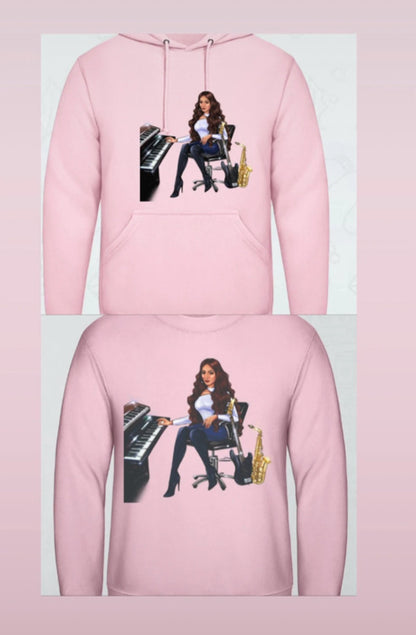 Bundle: Pullover (rosa) & Hoodie (rosa) - Musiker Merchandise Shop