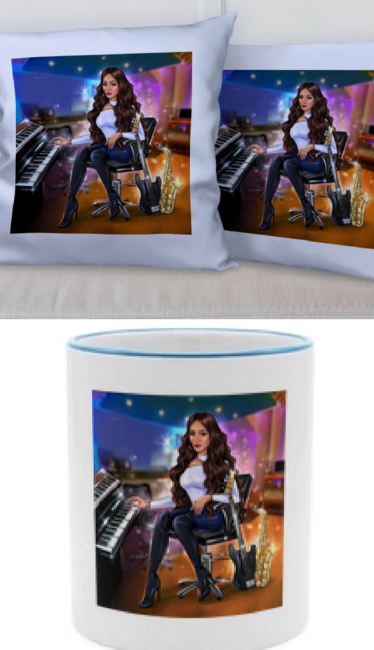 Musiker Tasse & Kissen Bundle_Set - Musiker Merchandise Shop 