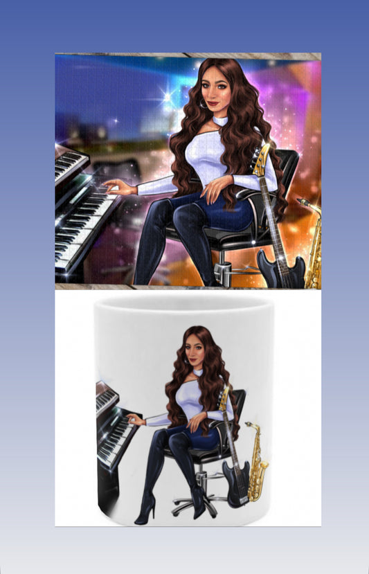 Bundle: Tasse in weiß und Puzzle für Musiker - Musiker Merchandise Shop