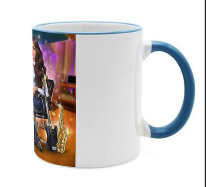 Tasse (blau) - Musiker Merchandise Shop