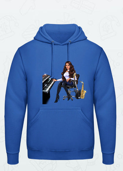 Bundle: 2 Hoodies (blau, burgunderrot) - Musiker Merchandise Shop