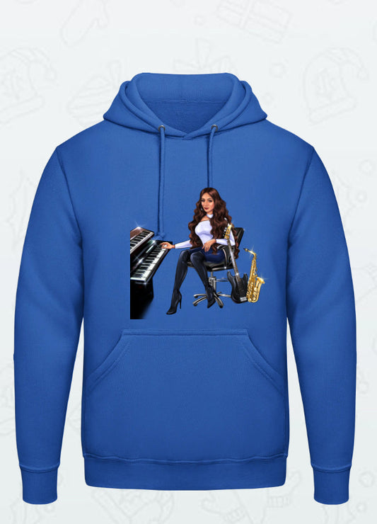 Bundle: 2 Hoodies (blau, burgunderrot) - Musiker Merchandise Shop