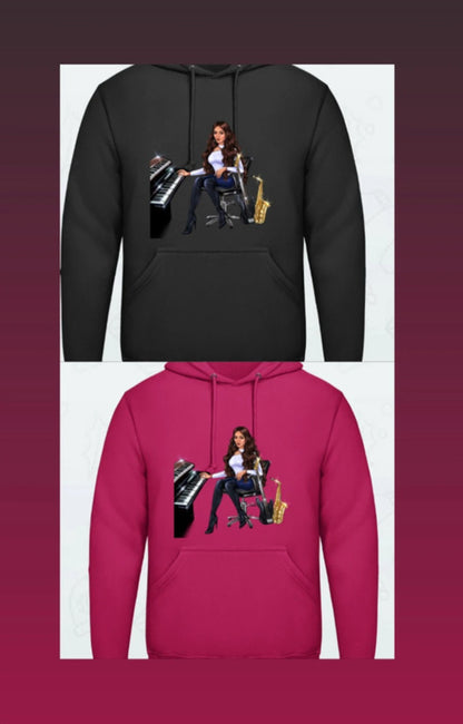 Bundle: 2 Hoodies (schwarz, pink) - Musiker Merchandise Shop