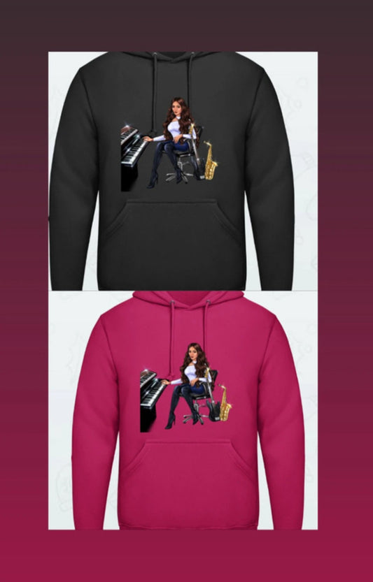 Bundle: 2 Hoodies (schwarz, pink) - Musiker Merchandise Shop