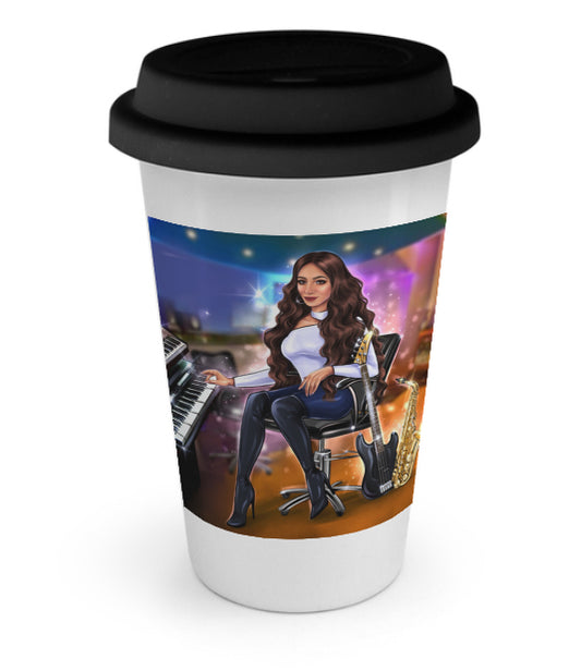 Musiker Merchandise - Coffee To Go Becher in schwarz für Musiker 