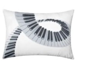 Kissen mit Klaviertasten Motiv für Musiker 