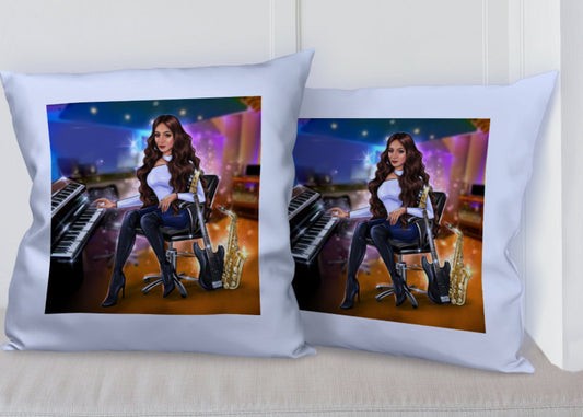 Kissen in blau für Musiker - Musiker Merchandise Shop