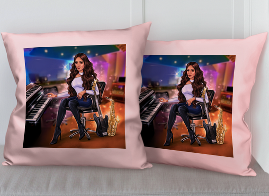 Kissen in rosa für Musiker - Musiker Merchandise Shop