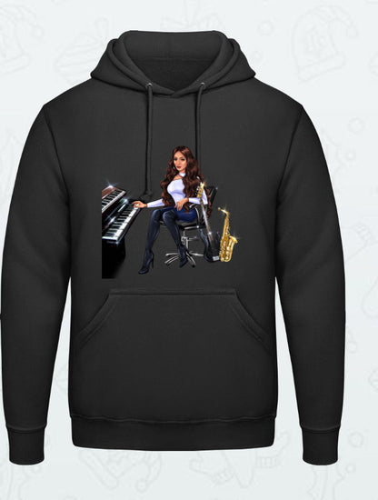 Hoodie in schwarz für Musiker - Musiker Merchandise Shop