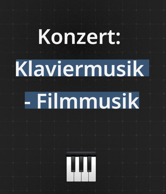 Livestream-Konzerte: Klaviermusik - Filmmusik - Musiker Merchandise Shop
