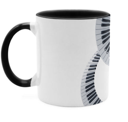 Tasse mit Klaviertasten Motiv für Musiker - Musiker Merchandise Shop