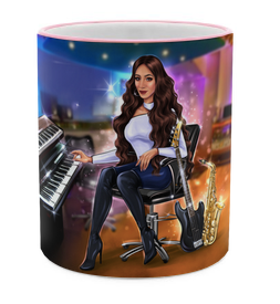 Tasse in rosa für Musiker - Musiker Merchandise Shop