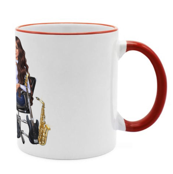 Tasse in rot für Musiker - Musiker Merchandise Shop