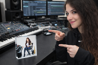 Musiker Acrylblock für Tonstudios - Musiker Merchandise Shop