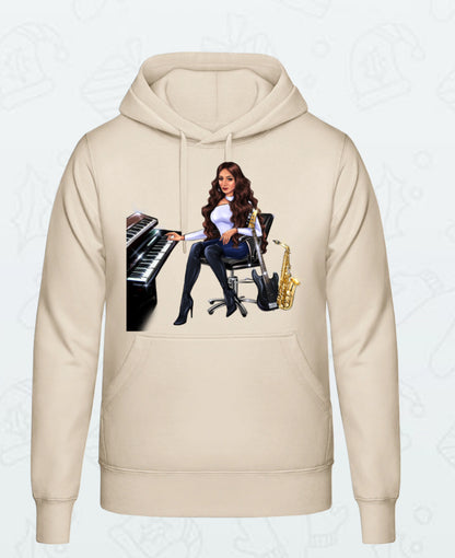 Musiker Merchandise - Hoodie in beige für Musiker