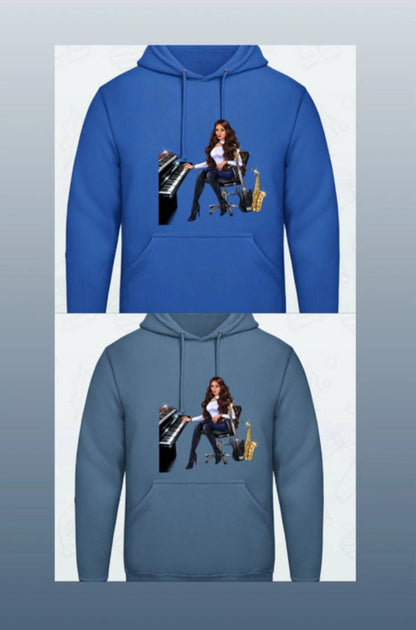 Bundle: 2 Hoodies (blau, hellblau) - Musiker Merchandise Shop