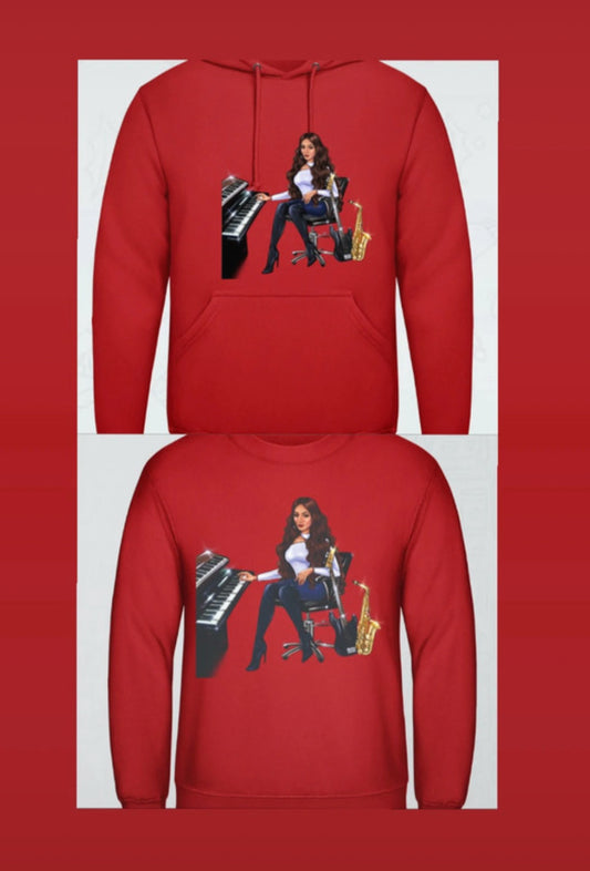 Bundle: Pullover (rot) & Hoodie (rot) - Musiker Merchandise Shop