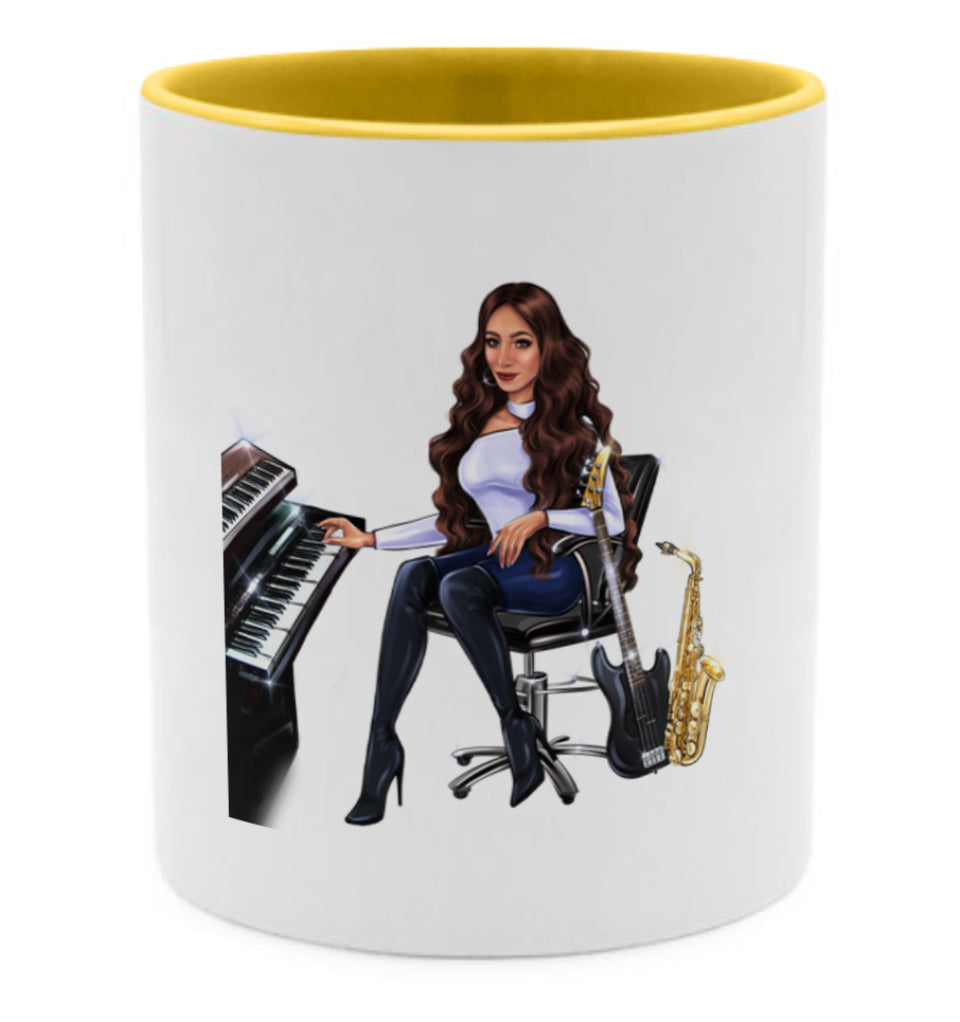 Tasse in gelb für Musiker - Musiker Merchandise Shop
