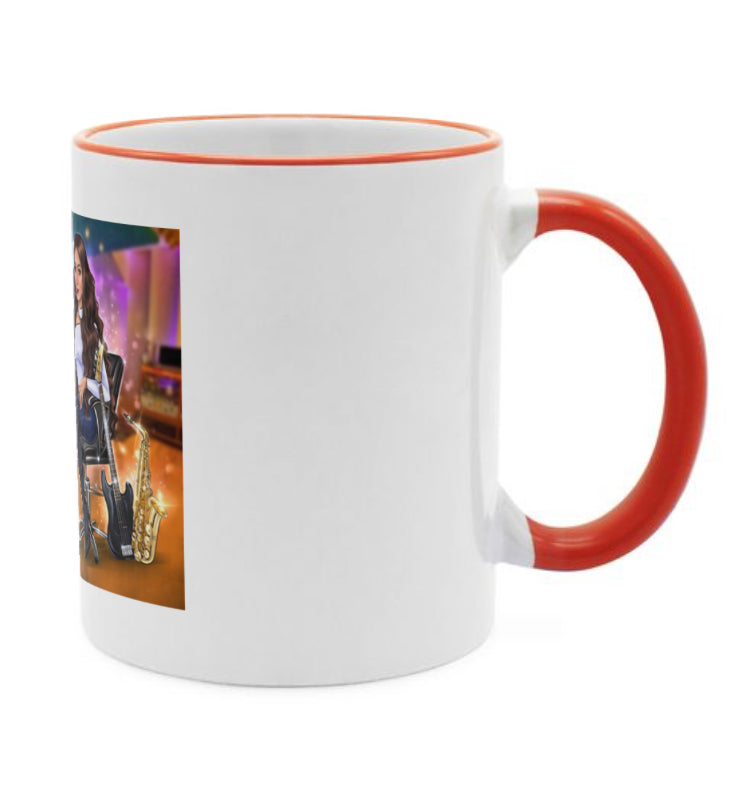 Tasse in orange für Musiker - Musiker Merchandise Shop 