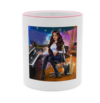 Musiker Tasse in rosa - Musiker Merchandise Shop