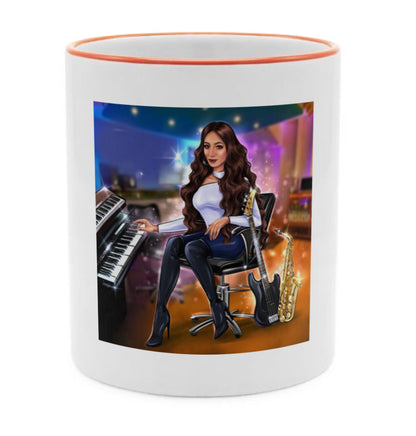 Tasse in orange für Musiker - Musiker Merchandise Shop