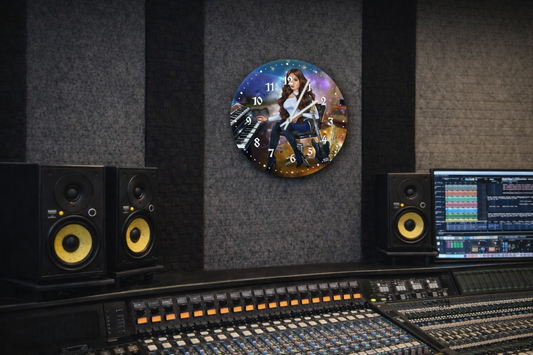 Musiker Wanduhr für Tonstudios - Musiker Merchandise Shop