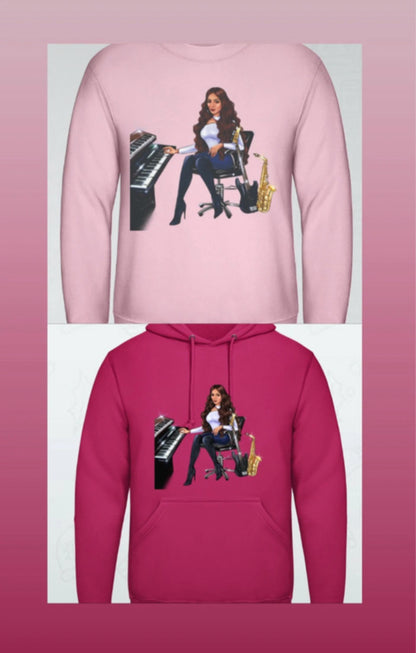 Bundle: Pullover (rosa) & Hoodie (pink) - Musiker Merchandise Shop