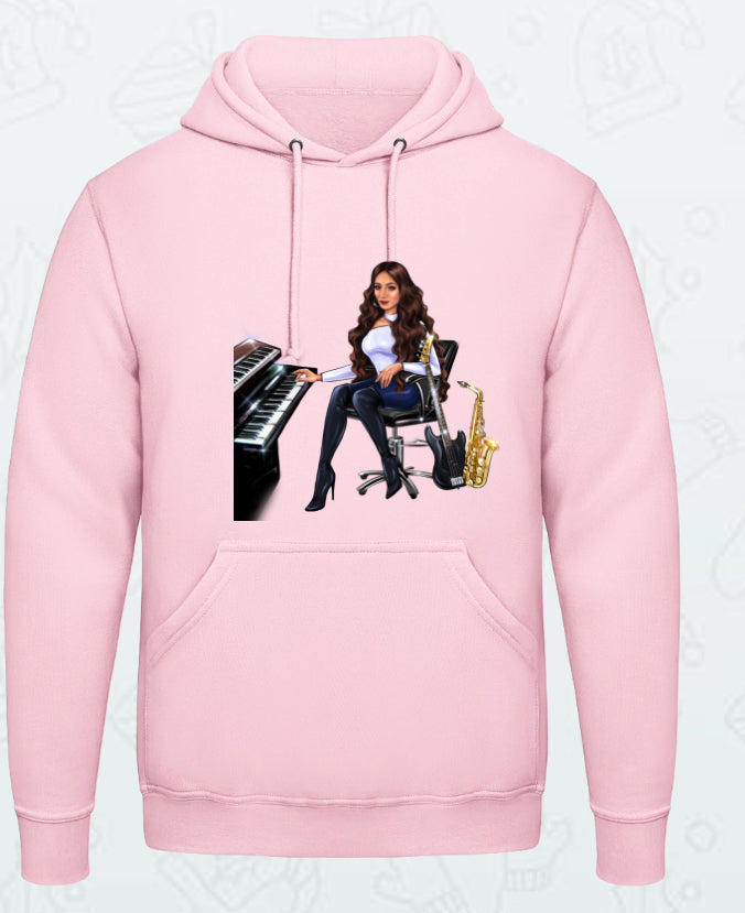 Hoodies in rosa für Musiker - Musiker Merchandise Shop