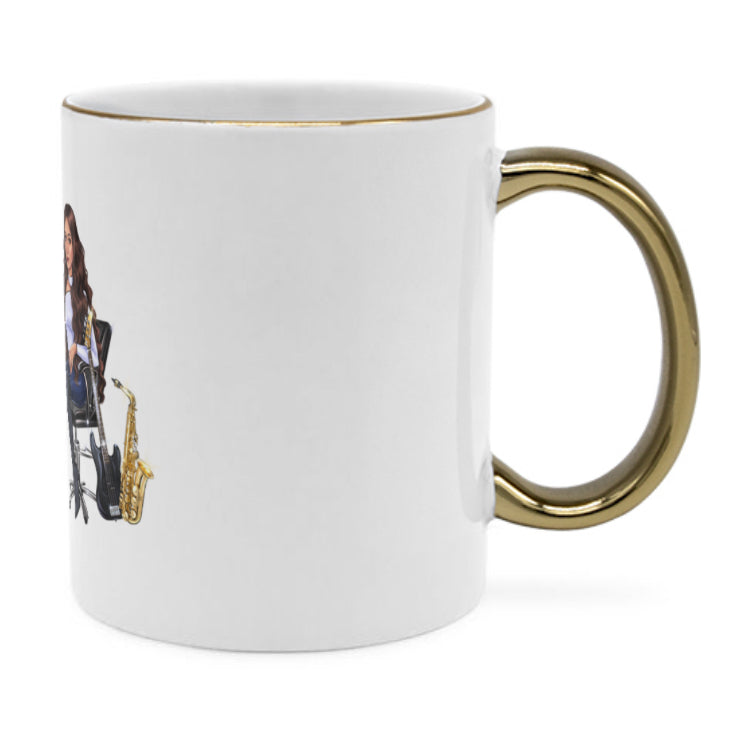 Musiker Tasse in gold für Musiker - Musiker Merchandise Shop